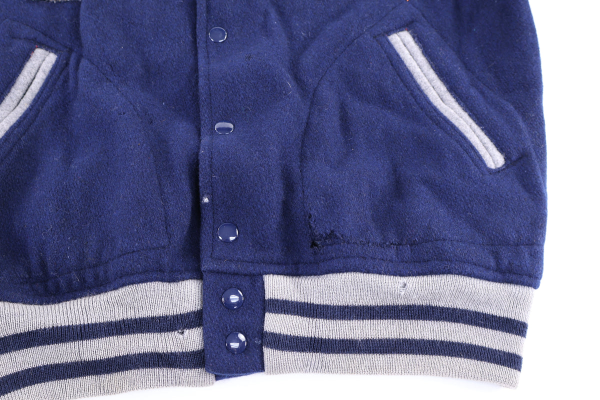 1968 Kent Blue & Grey Varsity Bomber Jacket product image 4