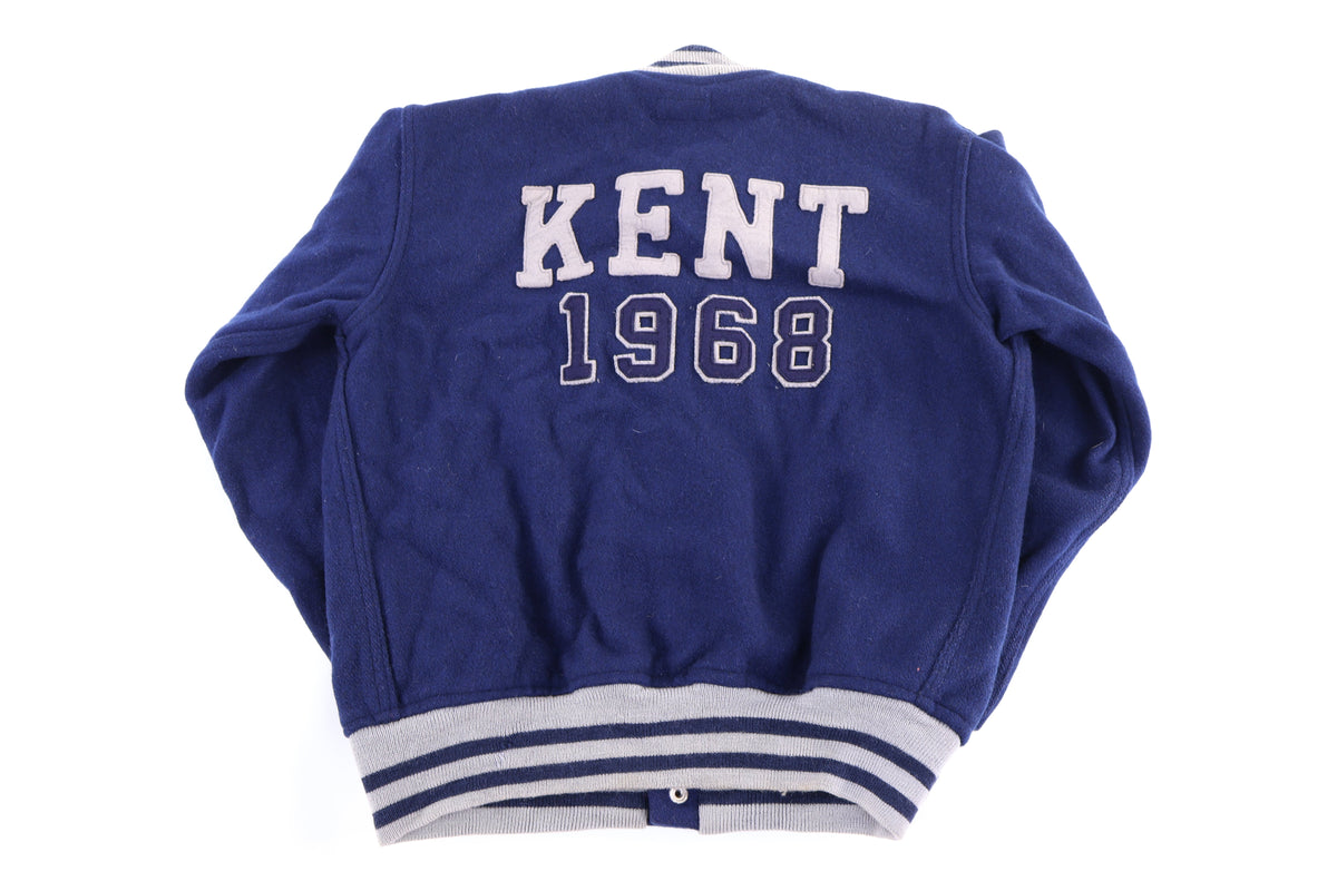 1968 Kent Blue & Grey Varsity Bomber Jacket product image 2