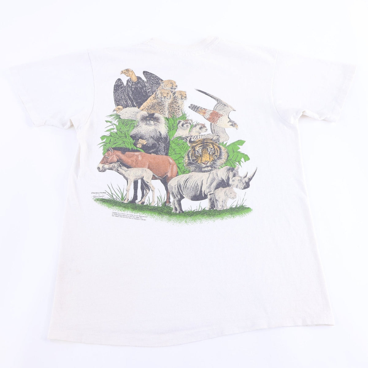 1987 San Diego Zoo Nature Graphic T-shirt product image 2