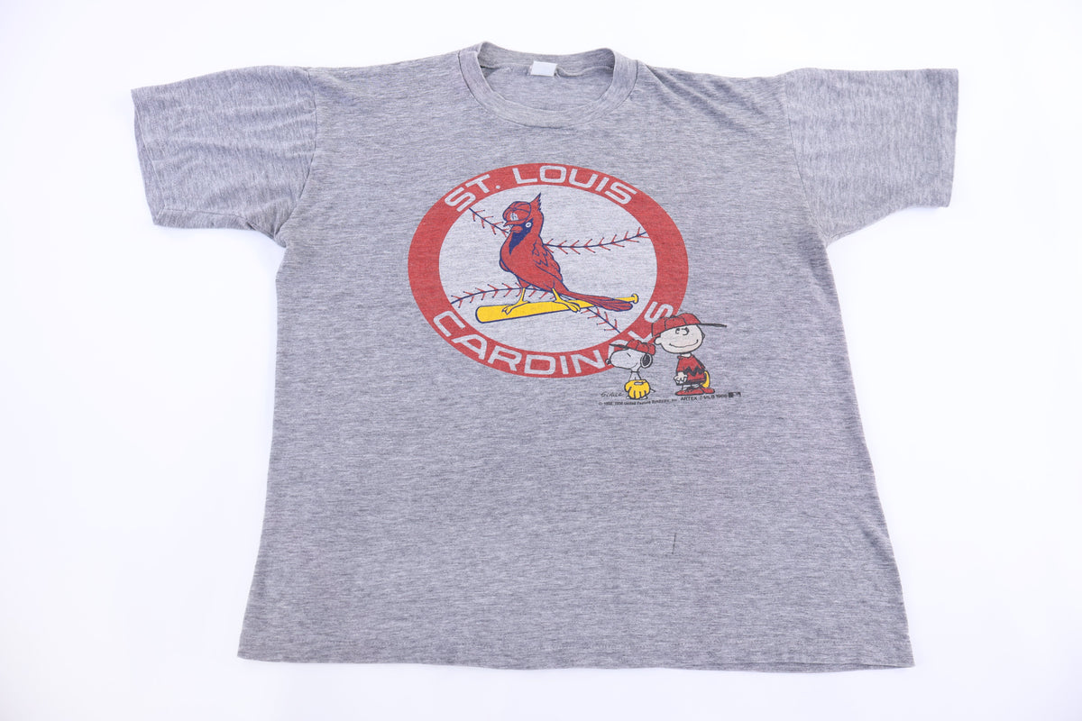1988 The Peanuts St. Louis Cardinals Baseball T-shirt product image 1