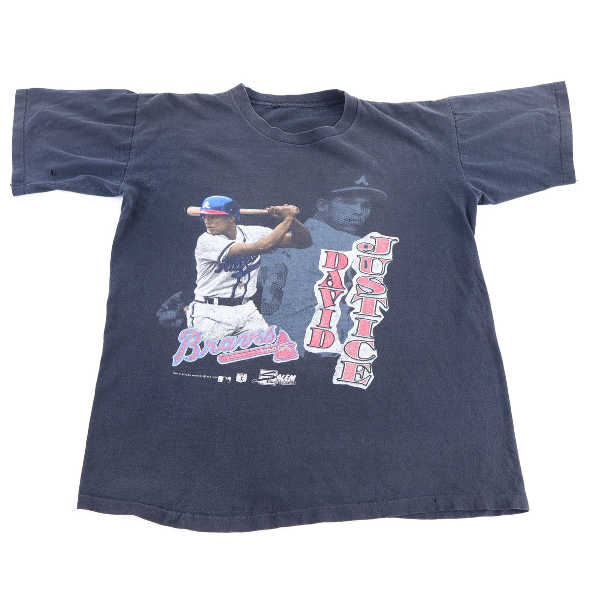 1989 David Justice Atlanta Braves T-shirt product image 1