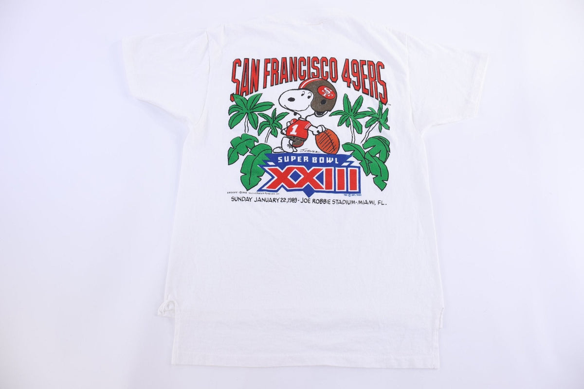 1989 Snoopy San Francisco 49ers Football Super Bowl T-shirt product image 1