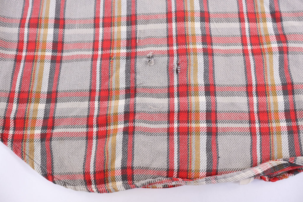 70's Multicolor Flannel LS Button Down