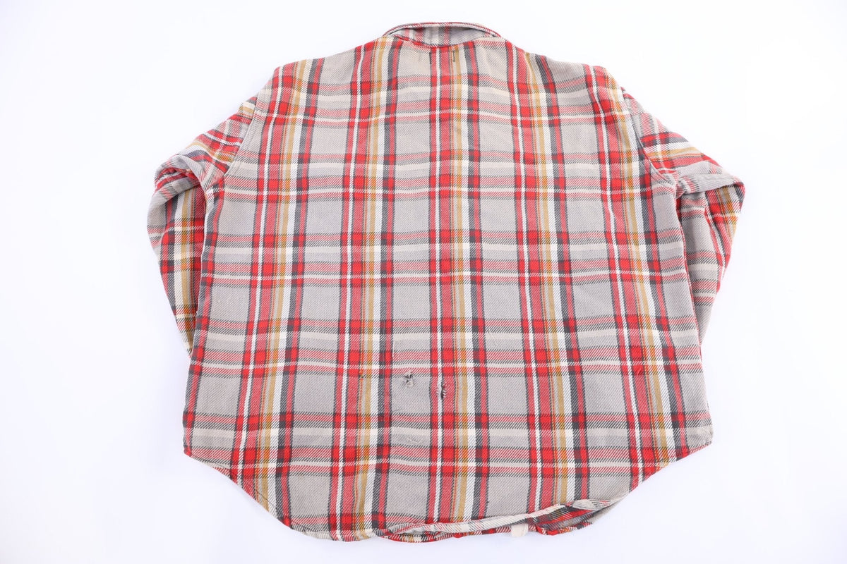 70's Multicolor Flannel LS Button Down