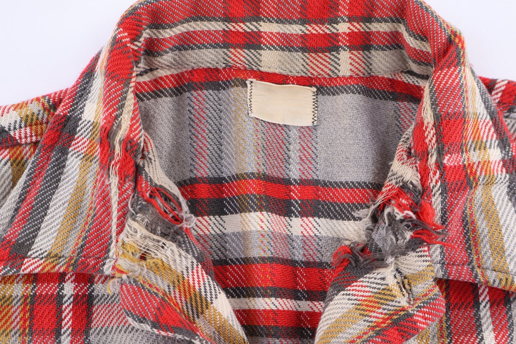 70's Multicolor Flannel LS Button Down