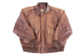 90's American Bound Brown Leather Jacket product image 1