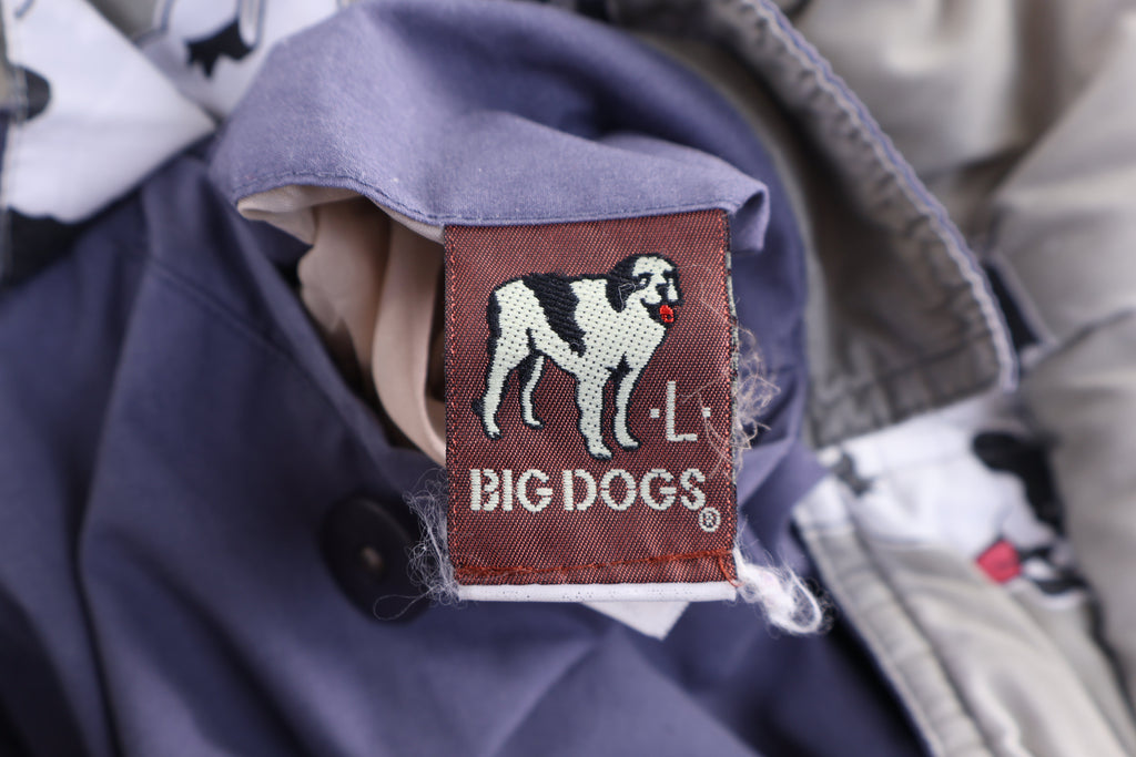 90's Big Dogs Full Zip Reversible Puffer Jacket product image 5