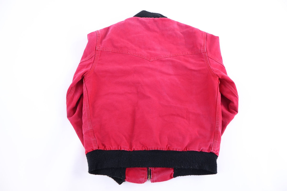 90's Carhartt Logo Patch Red Full Zip Santa Fe Jacket product image 2