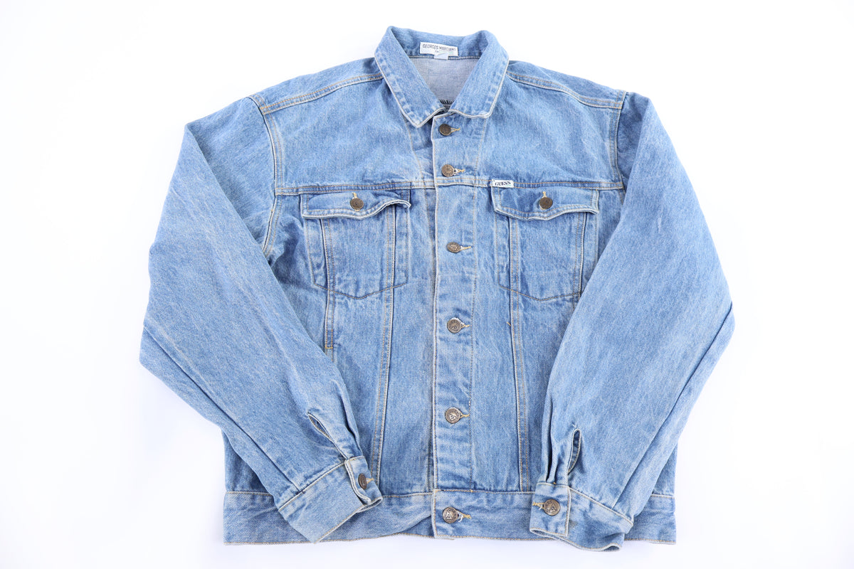 90's Georges Marciano Light Wash Denim Jacket product image 1