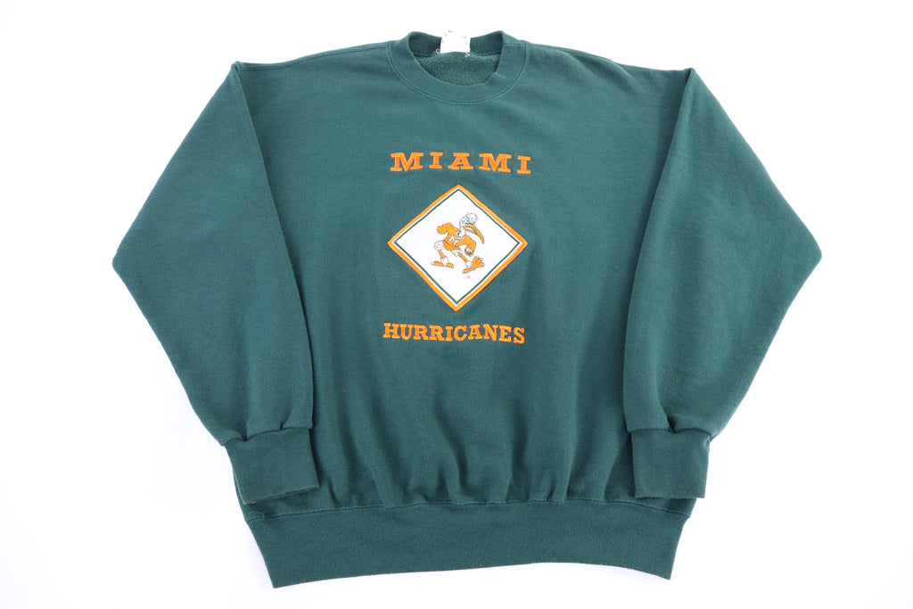 90's Miami Hurricanes Embroidered Sweatshirt product image 1