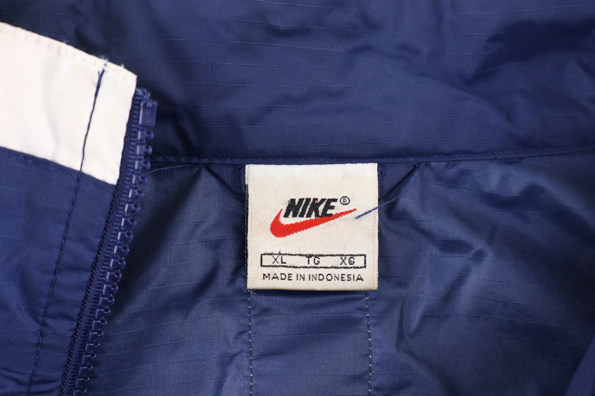 90's Nike Embroidered Logo Navy Full Zip Windbreaker product image 3