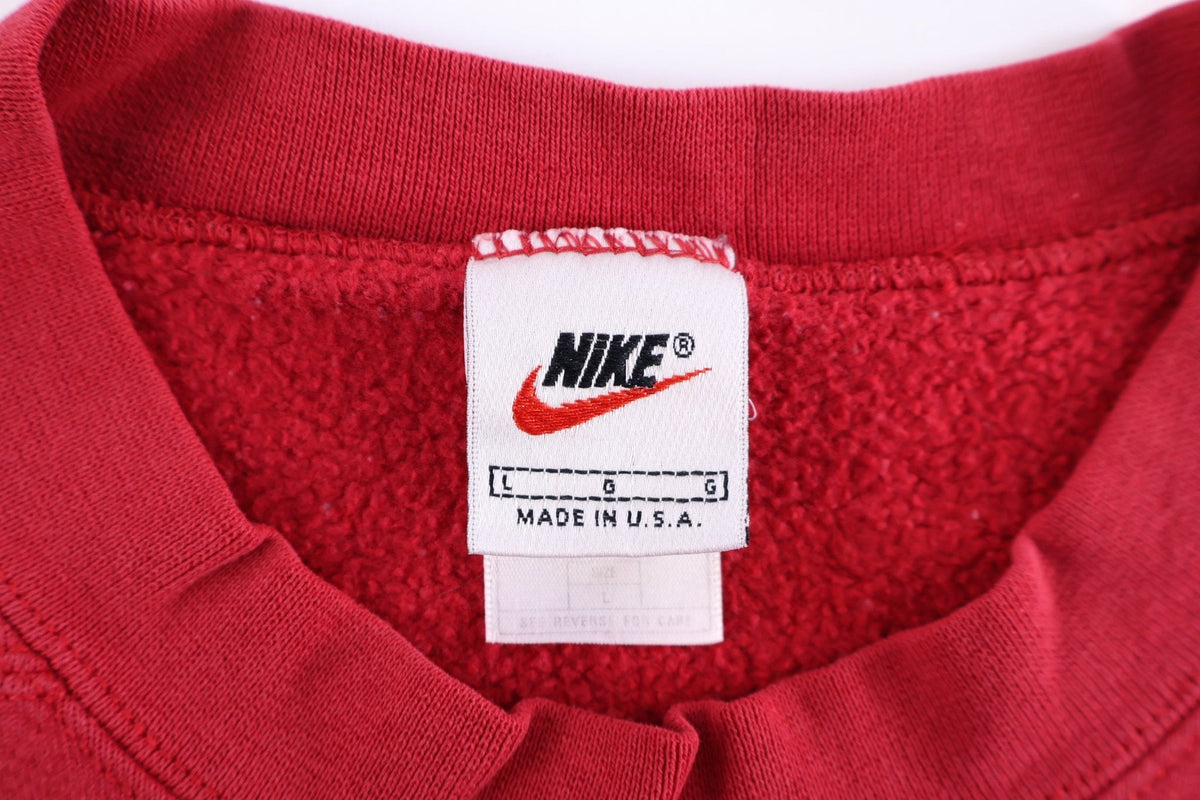 90's Nike Embroidered Logo Red Sweatshirt product image 3