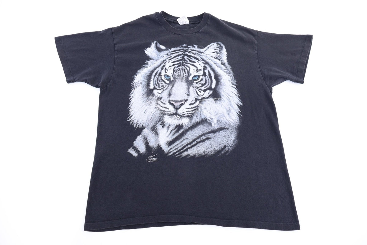 90's White Tiger Graphic T-shirt product image 1