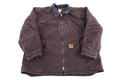 Carhartt Logo Patch Brown Full Zip Jacket product image 1
