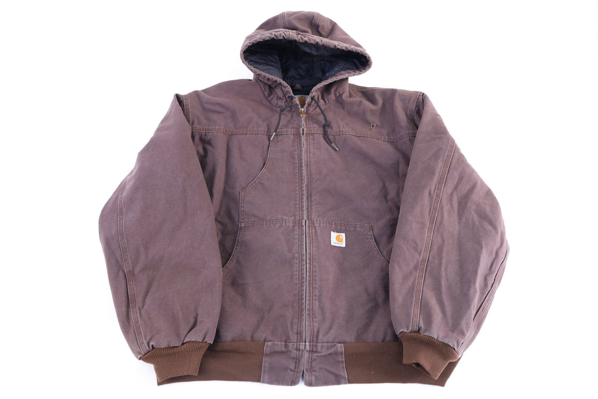 Carhartt Logo Patch Brown Full Zip Jacket product image 1