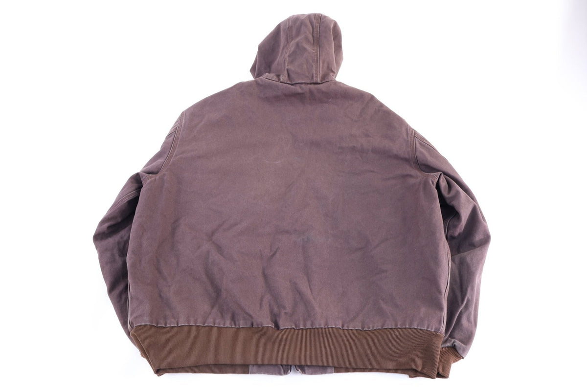 Carhartt Logo Patch Brown Full Zip Jacket product image 2