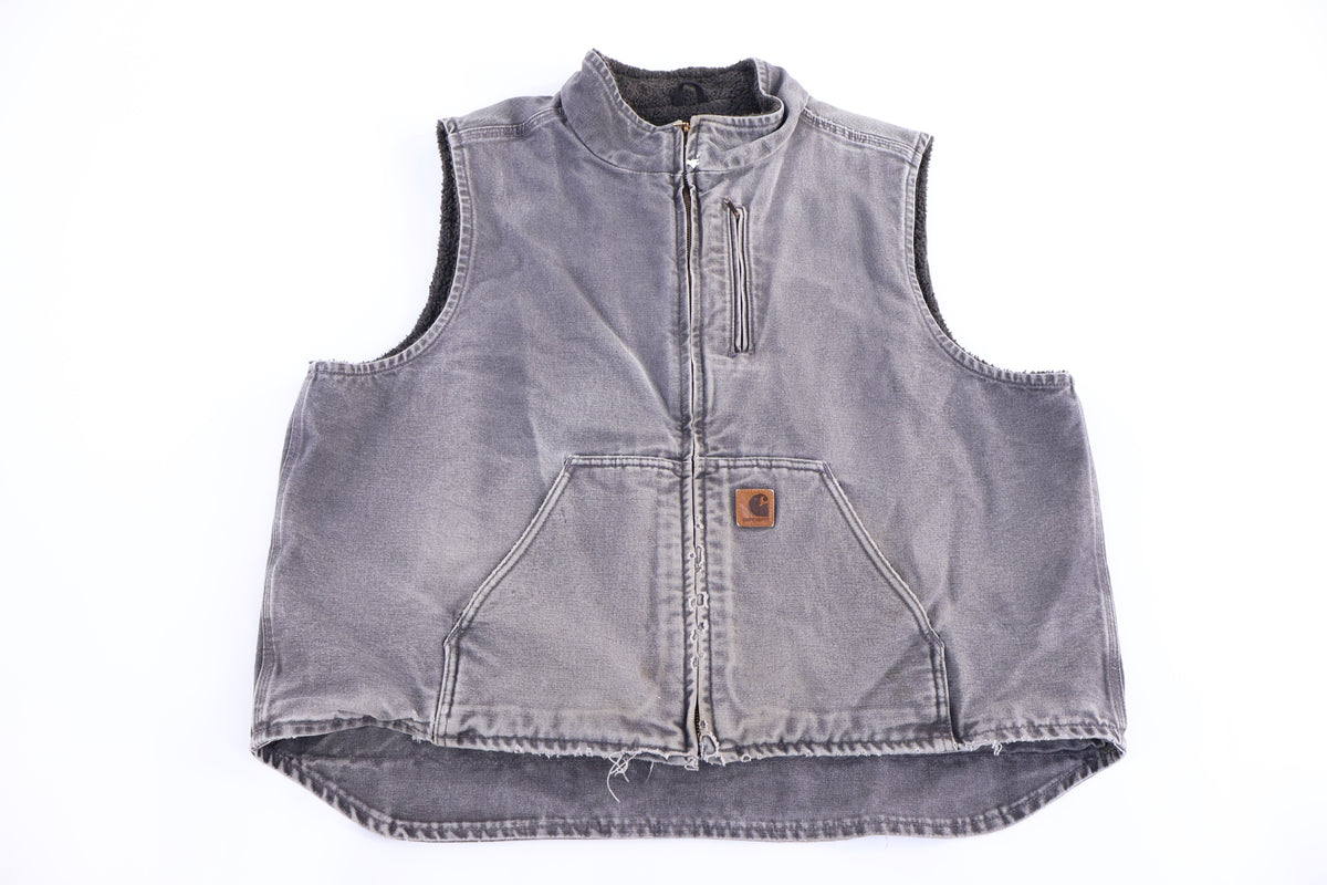 Carhartt Logo Patch Sherpa Lined Full Zip Vest