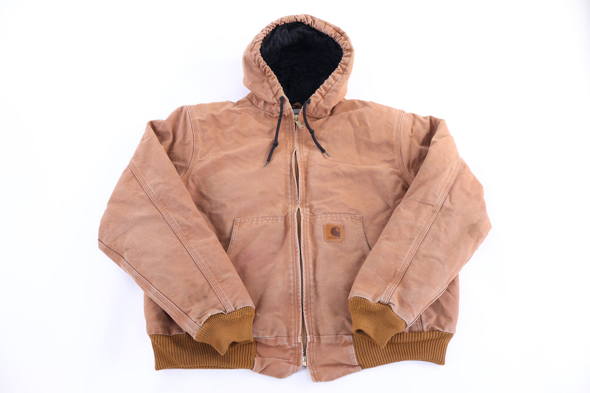 Carhartt Logo Patch Tan Full Zip Jacket product image 1