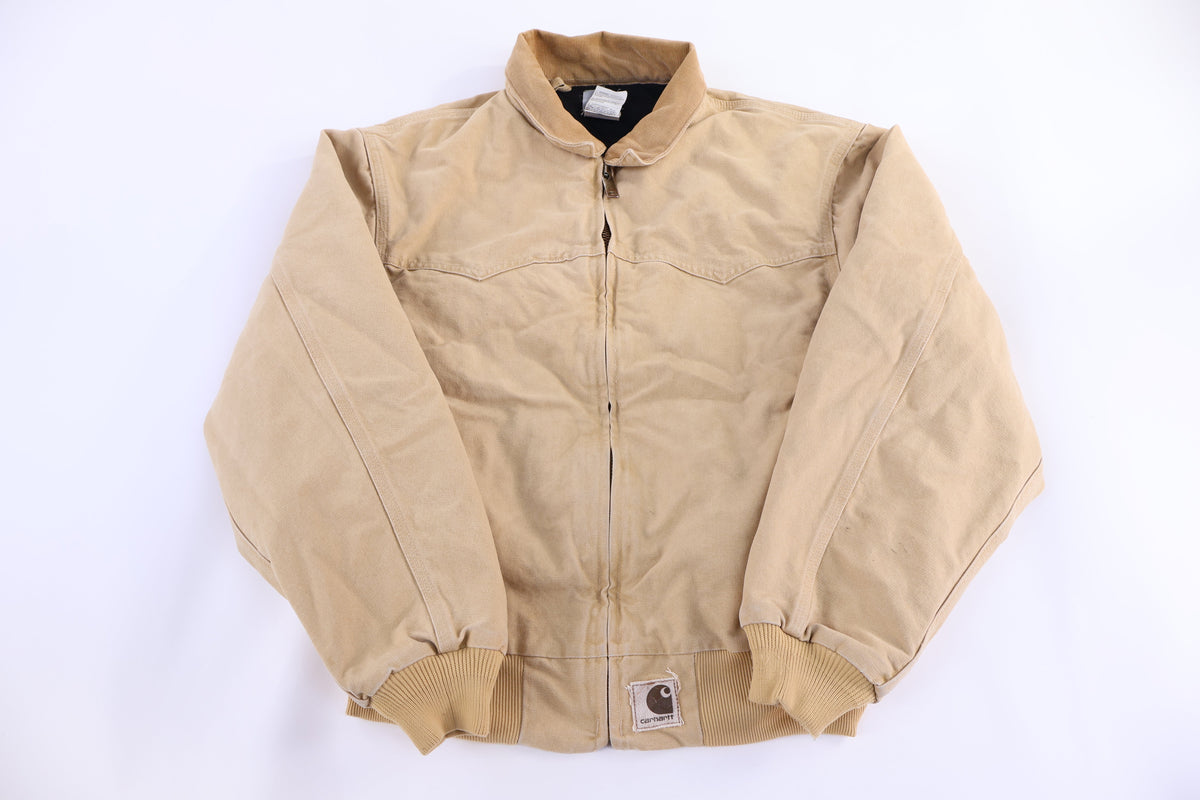 Carhartt Logo Patch Tan Full Zip Santa Fe Jacket product image 1