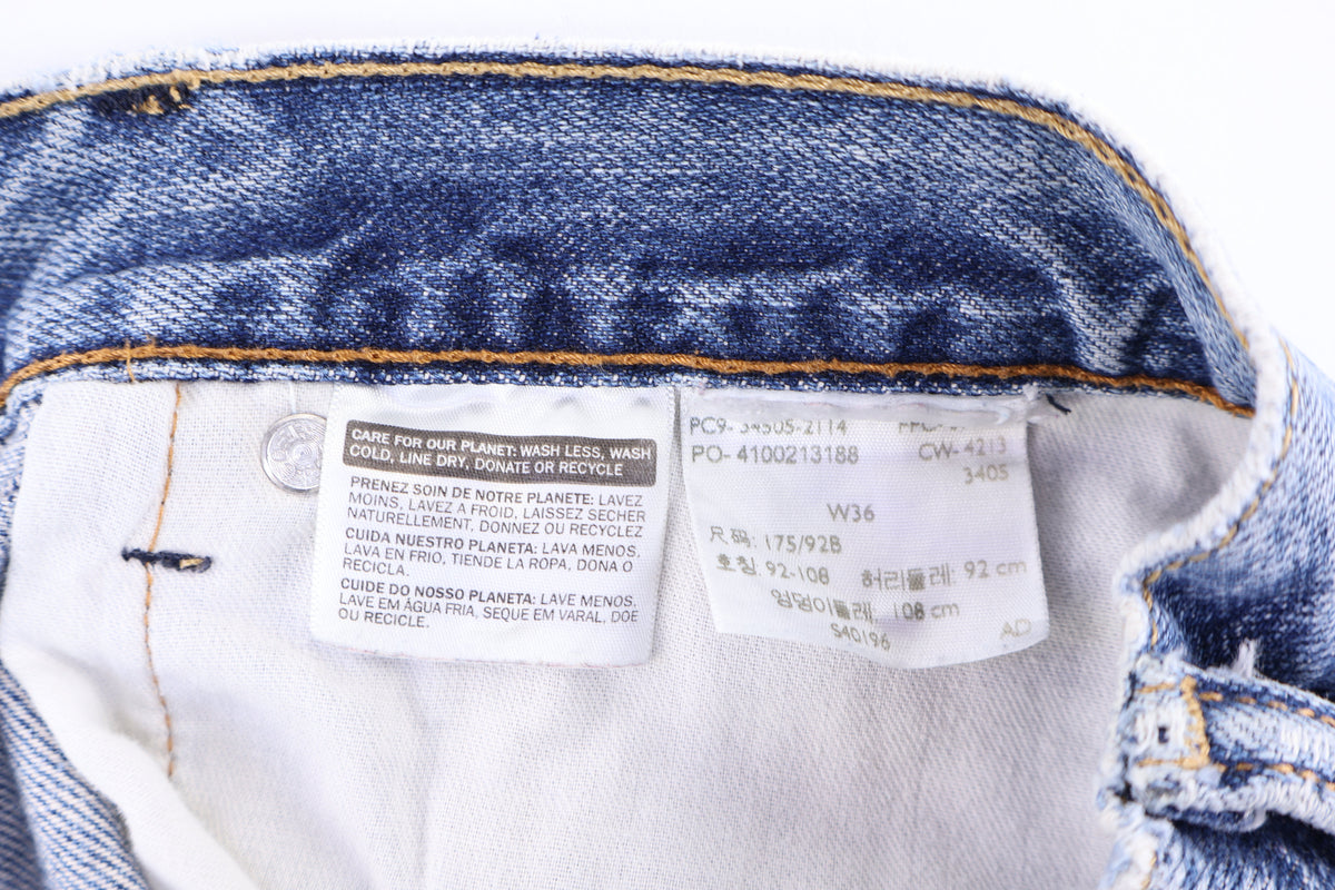 Levi's 505 Medium Wash Denim Shorts product image 4