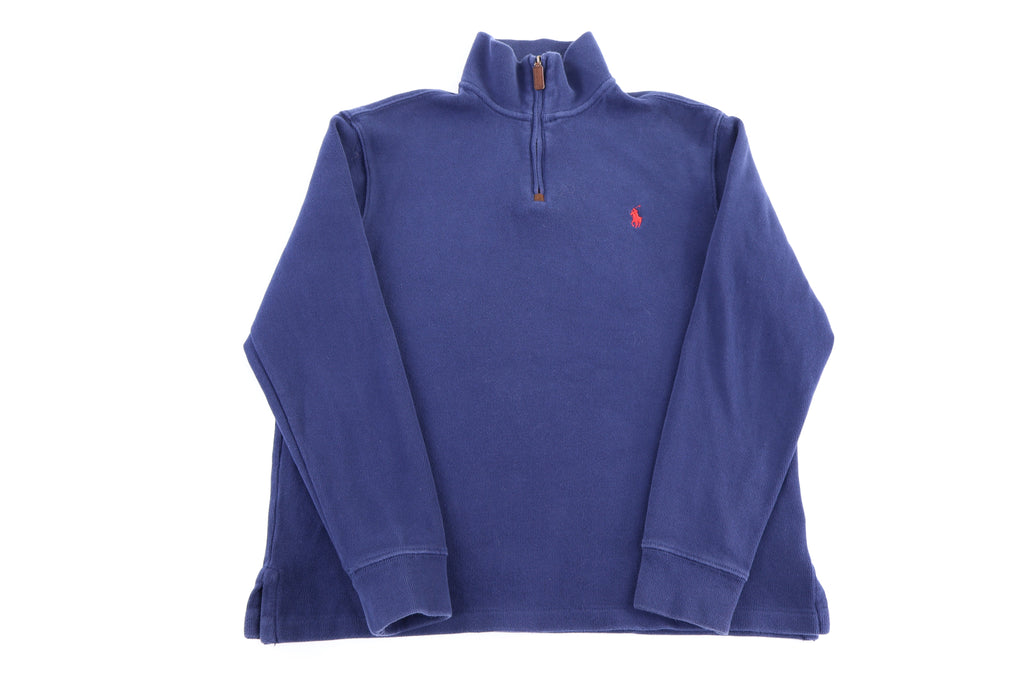 Polo Ralph Lauren Embroidered Logo Blue Quarter Zip Pullover