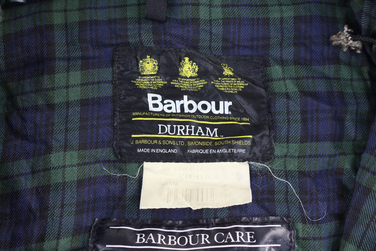 Vintage Barbour Olive Green Waxed Full Zip Jacket product image 4