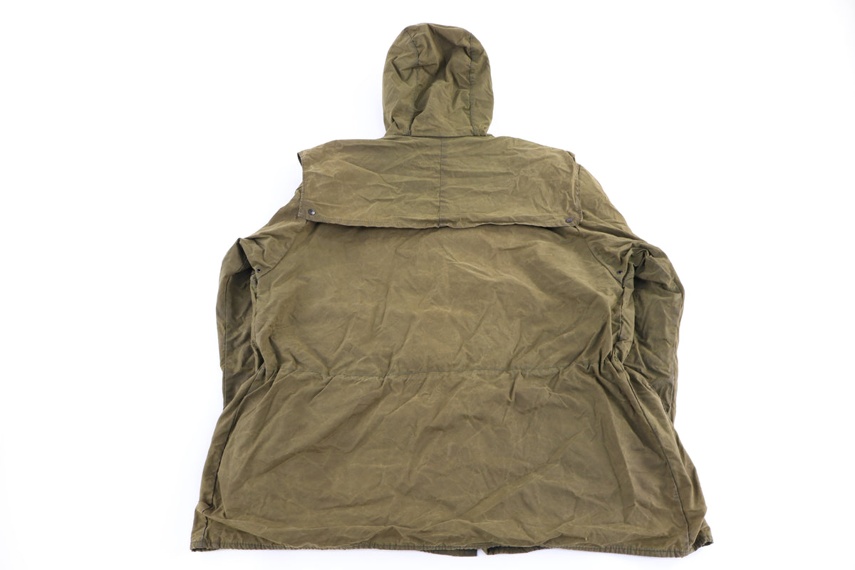 Vintage Barbour Olive Green Waxed Full Zip Jacket product image 2