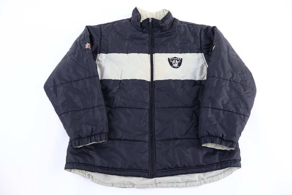 Vintage Oakland Raiders Reversible Full Zip Parka Jacket product image 1