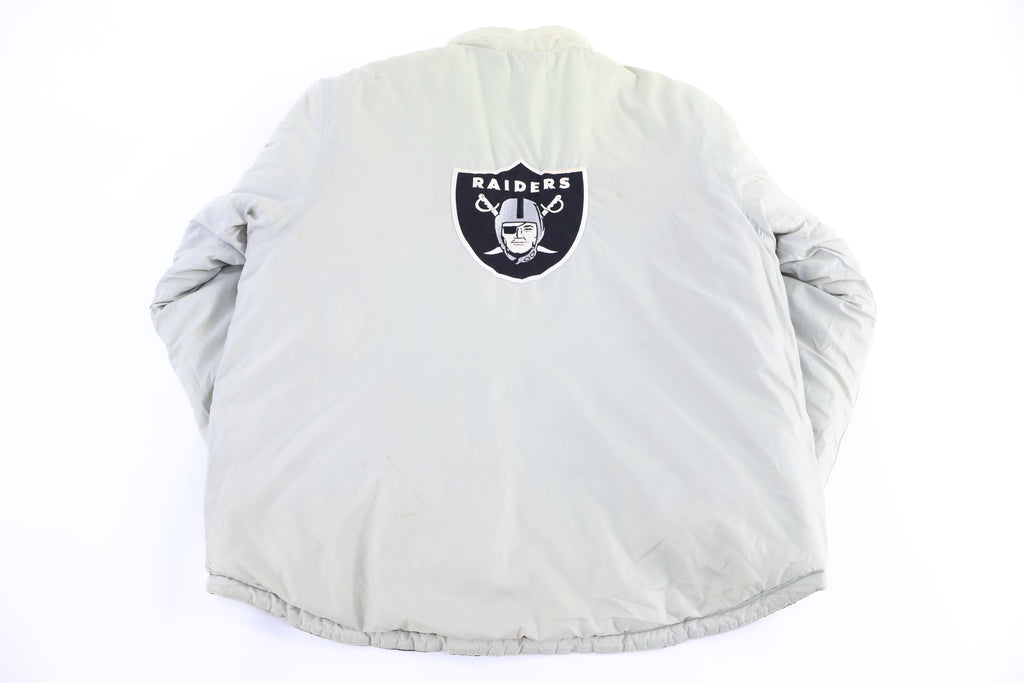 Vintage Oakland Raiders Reversible Full Zip Parka Jacket product image 3