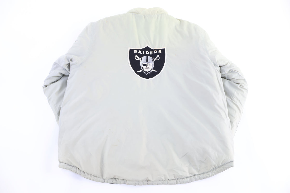 Vintage Oakland Raiders Reversible Full Zip Parka Jacket product image 3