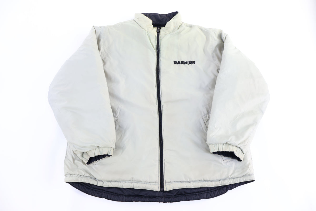 Vintage Oakland Raiders Reversible Full Zip Parka Jacket product image 4