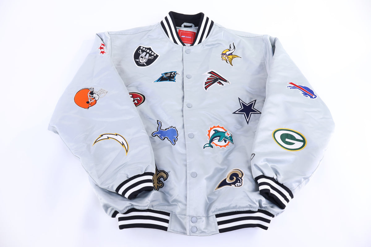Vintage Reebok NFL Team Patches Bomber Jacket product image 1