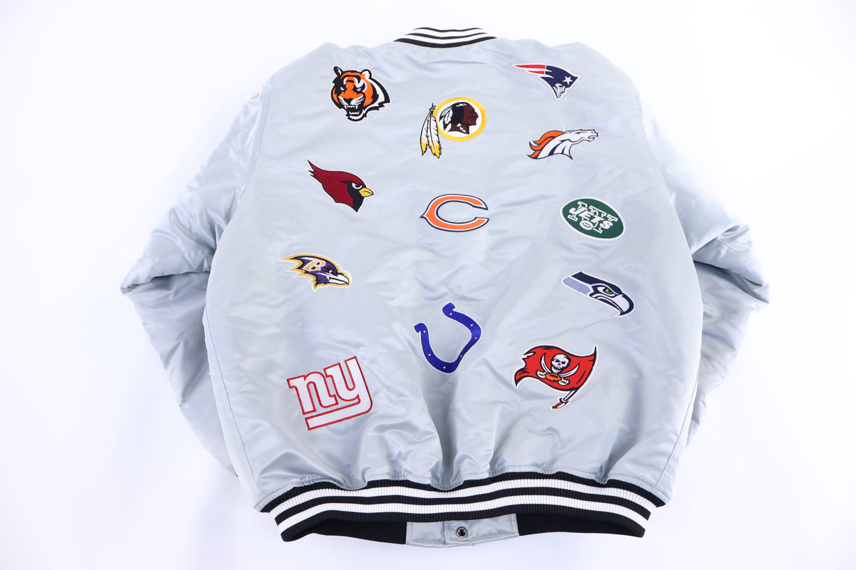 Vintage Reebok NFL Team Patches Bomber Jacket product image 2